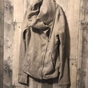 lululemon athletica Light Gray Full-Zip Hoodie